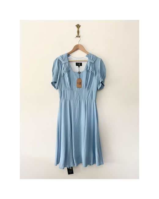 House BNWT The of Foxy Hayworth Vintage Retro Waterfall 1940s Dress 12 in  Red | Stylemi