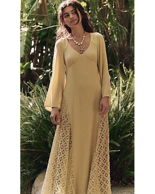 Free People Hadlee Maxi Dress Ivory Large RRP 118 Boho Feminine in White |  Stylemi