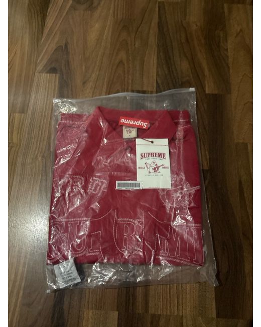 Supreme x TRUE RELIGION Polo Shirt M Appliqué Logo Y2K Streetwear