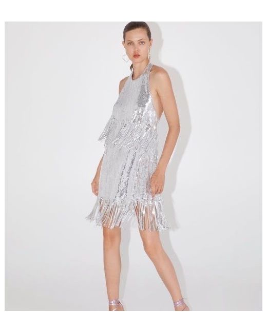 express white halter dress High Sensation Halter Mini Dress White main image 0