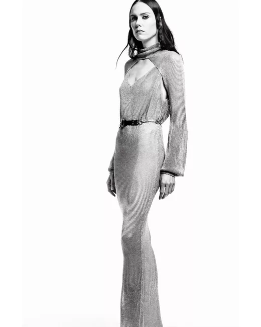 knee length dresses for ladies METALLIC THREAD KNIT DRESS – Scalpers ROW main image 0
