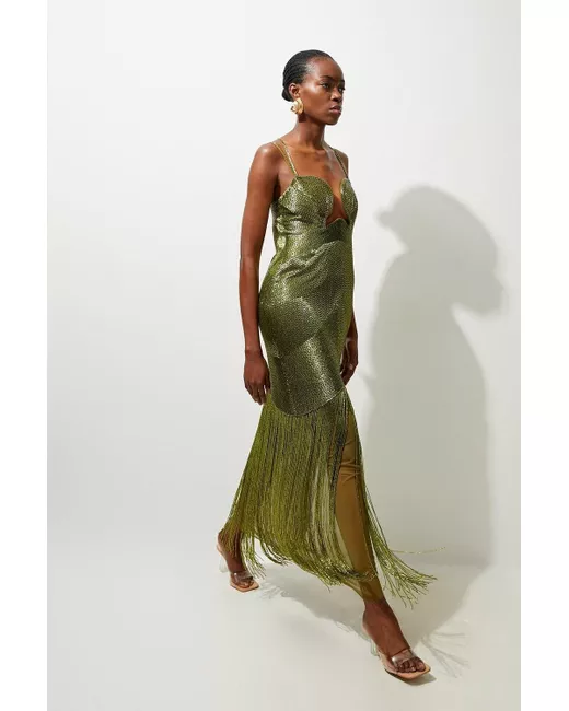 Karen Millen Maxi Dress UK14 RRP 399 in Red | Stylemi