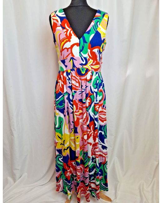 chinese dress ladies Olympia Jersey Maxi Dress-Multi, Enchanting Vine