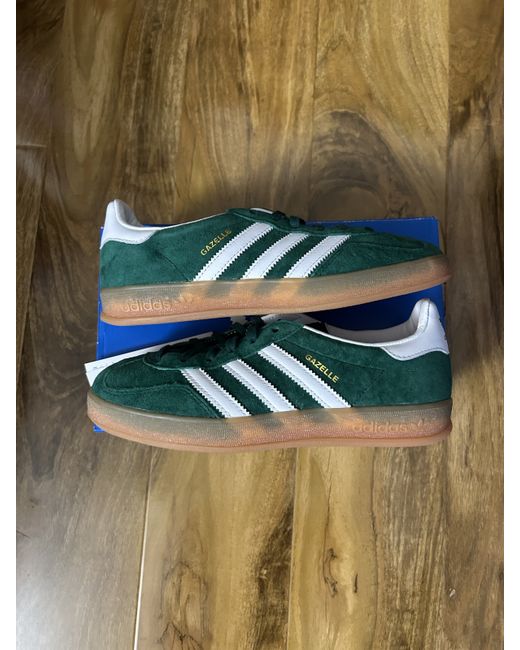 adidas gazelle silver green womens Adidas Originals Womens Gazelle main image 1