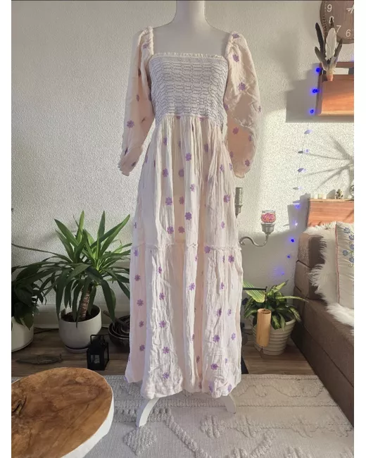 sachin and babi light blue dress Free People Real Love Embroidered Maxi in Pink