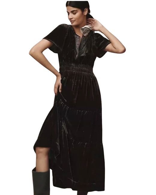 chinese dress ladies By Anthropologie Somerset Velvet Maxi Dress Size XSP  C&J Collections  Chicago