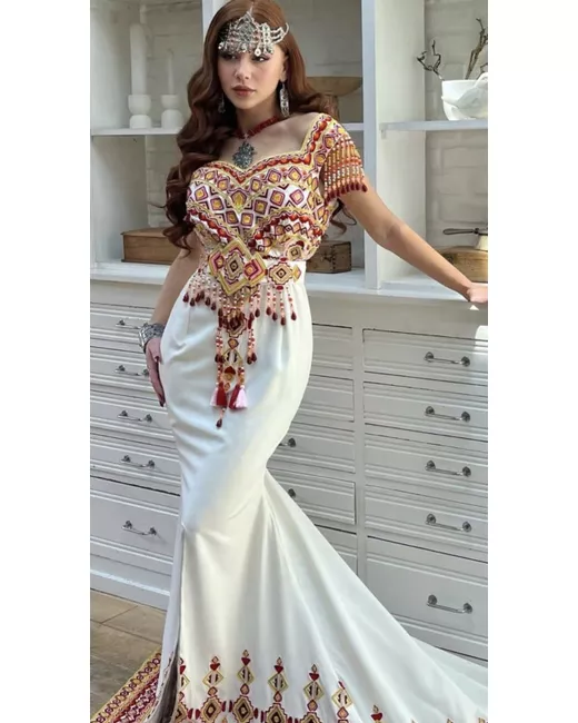 free people wild romance embroidered midi dress Cassie Strapless Floral Embroidered Midi Dress – VICI main image 1