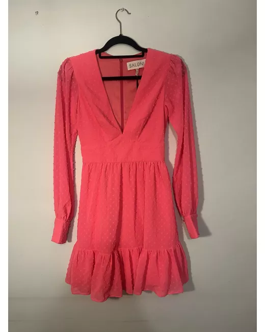 saloni holiday dress Mini Dress Pink Saloni One Shoulder Mini Dress Size 4 main image 0