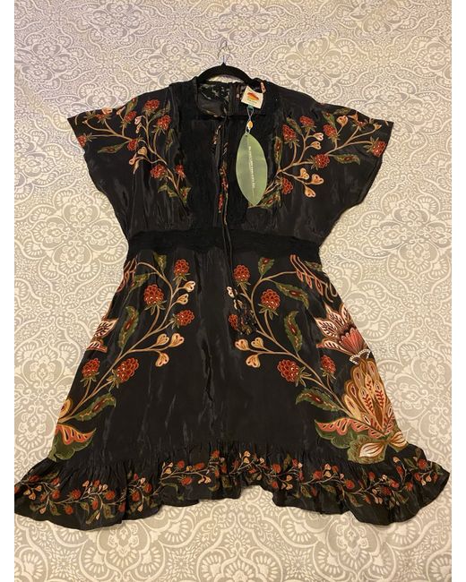 black loose mini dress SEROYA Minette Mini Dress in Black main image 0