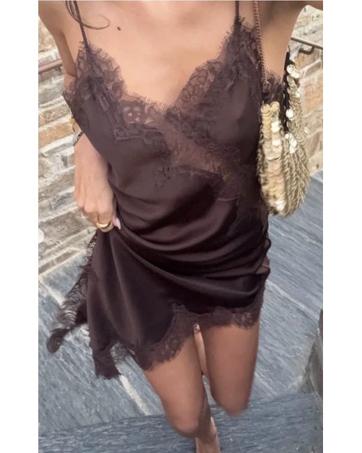 a-line v-neck knee-length chiffon cocktail dress with ruffle A-line Wide Strap V-neck Knee Length Chiffon Multi Layer Prom Dress main image 0