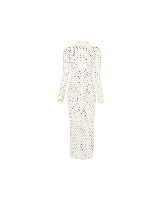 knee length dresses for ladies Alaa  Ruched Midi Dress Mujer 721-000669 01