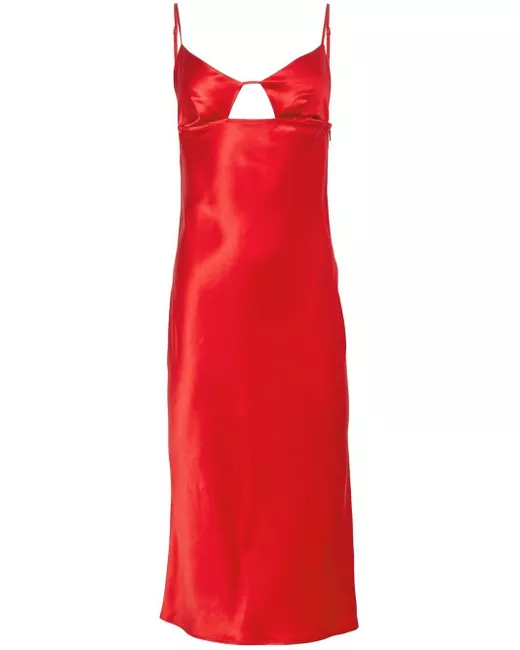 Fleur Du Mal Cowl Neck Slip Dress in Black | Stylemi