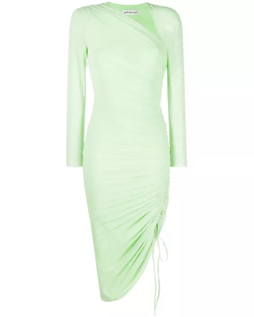 Sir. Breeze striped ruched mesh midi dress in Multicolor | Stylemi