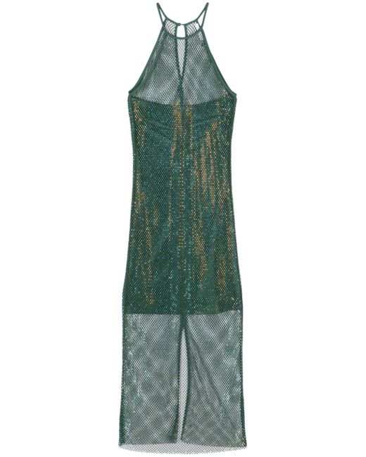 mint green striped dress Mint Green Stripe Button Front Maxi Dress - All Dresses main image 1