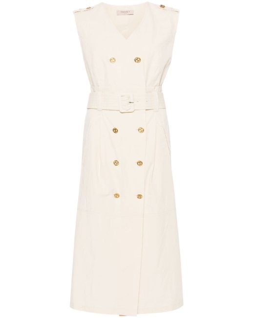amari fitted double breasted midi dress Soraya main image 0