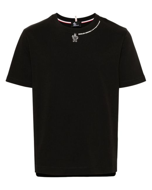 Moncler Grenoble logo T-shirt in Black | Stylemi