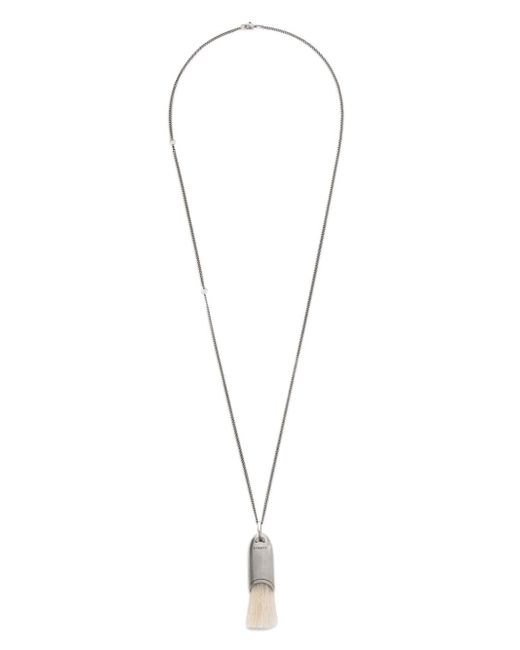 Lemaire Personal Brush Necklace in Silver | Stylemi