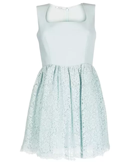 knee length dresses for ladies Miu Miu Bow-embellished Cady Dress – Runway Catalog main image 0