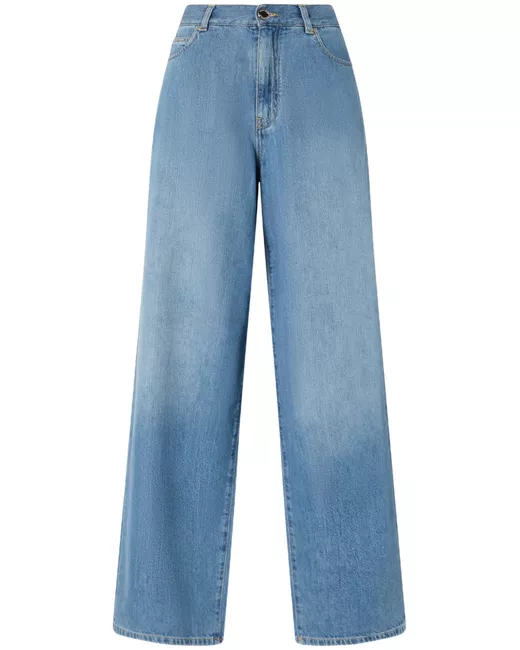 Pantalon Jean Femme Pinko Taille 42 - Coupe Droite (Gamba Dritta), Couleur Marron - Neuf Avec étiquettes
