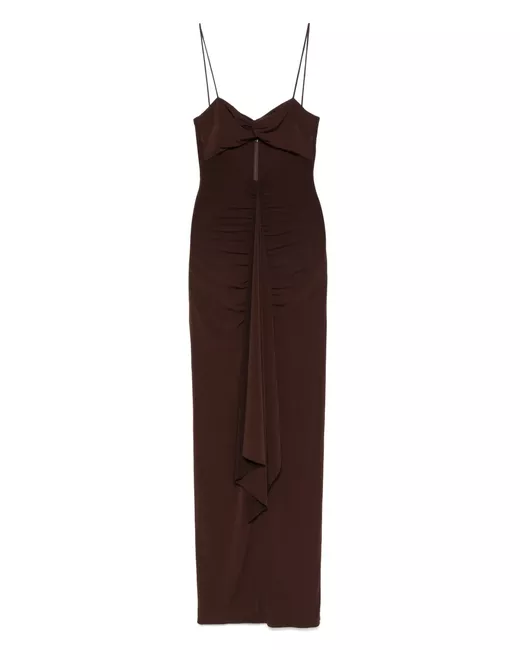 knee length dresses for ladies Acler Women's Redford Maxi Dress  Saint Bernard
