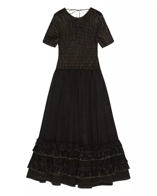 Ganni jersey maxi dress in Black | Stylemi