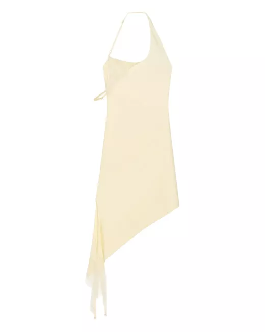 princess polly baby blue dress Courrges asymmetric crepe maxi dress in Black