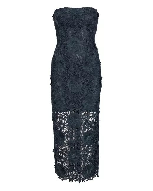 knee length dresses for ladies Avani 3D Floral Applique Midi Dress