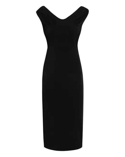 princess polly baby blue dress Phoenix Off Shoulder Midi Dress In Black  St Frock