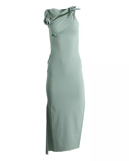 Coperni flower-detail midi dress in Green | Stylemi