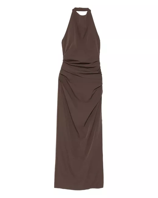 Sir. Breeze striped ruched mesh midi dress in Multicolor | Stylemi