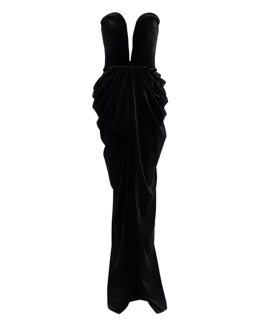 Ana Radu strapless draped asymmetrical dress in Pink | Stylemi