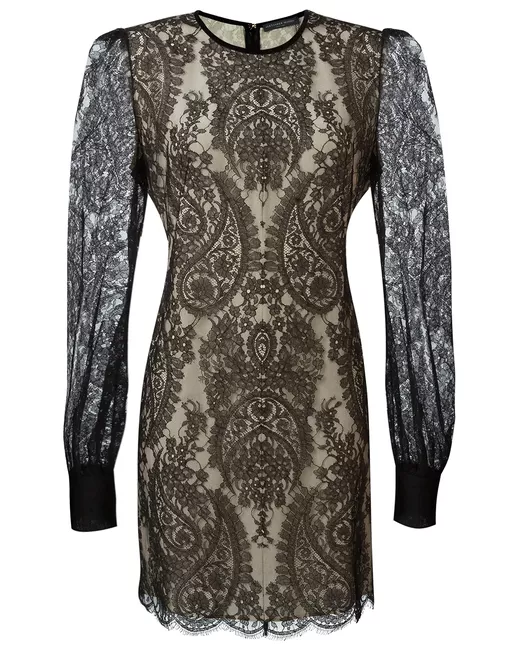 princess polly baby blue dress Alexander McQueen Black Lace Dress size M