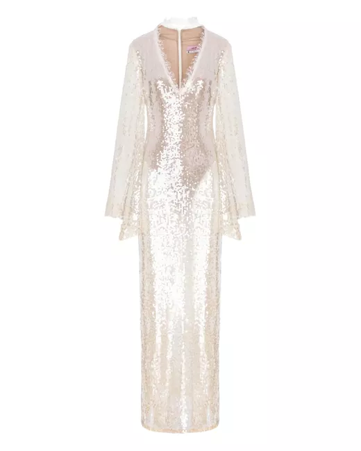 chinese dress ladies Marilyn Lace Dress (Mauve)