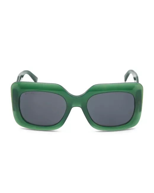 JIMMY CHOO ROUND GREEN SUNGLASSES Jimmy Choo Glitter-Detail Round-Frame Sunglasses - Gold  main image 3