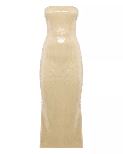 Osree Marylin sequinned strapless midi dress | Stylemi