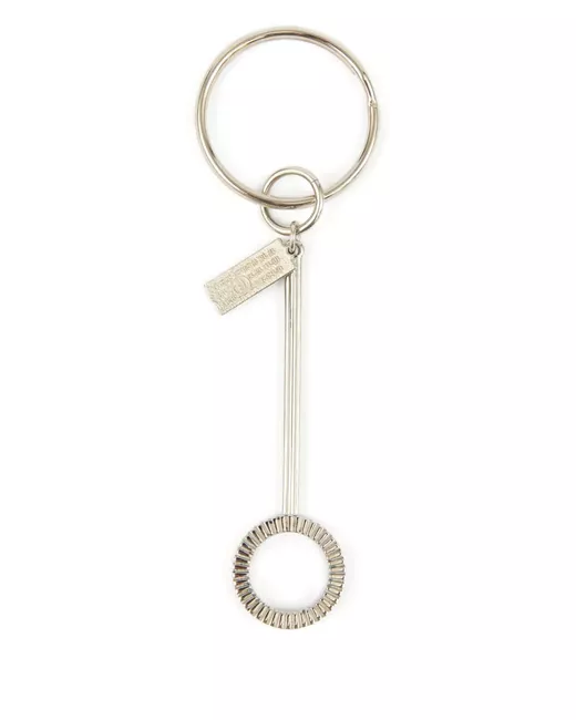 Mm6 Maison Margiela charm detailing key rings in Silver | Stylemi