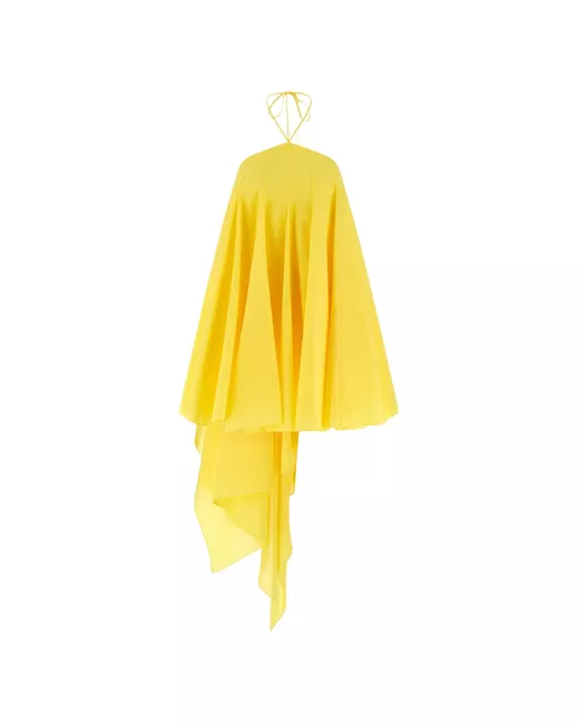 Jacquemus La Robe triangle asymmetrical dress in Yellow