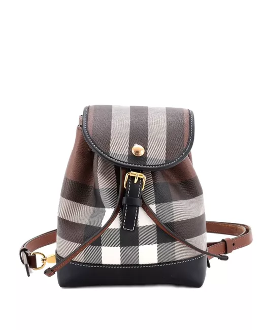 burberry micro check leather backpack Small  Elite HNW 6.5cm/2.6in Outer BURBERRY Check Backpack | Holt