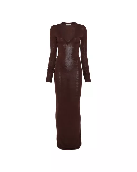entire studios brown dress Entire Studios Twist Mini Dress