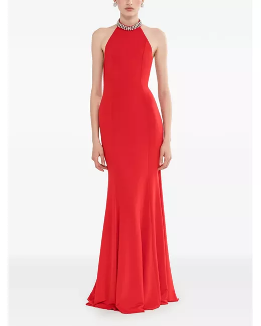 Nissa backless maxi dress in Red | Stylemi