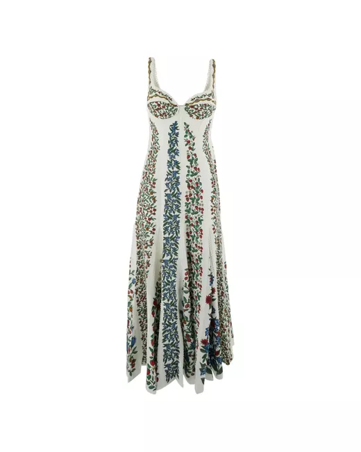 chinese dress ladies Off-White Flower Maxi Dress – FARM Rio