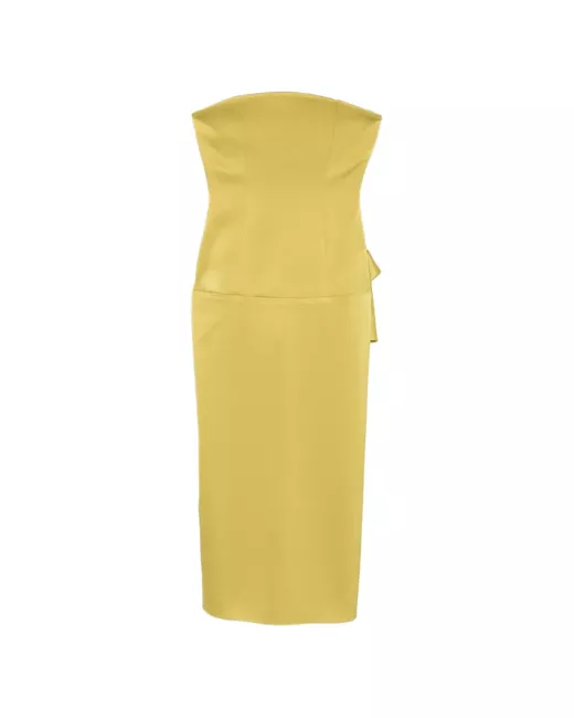 Alex Perry strapless midi dress in Green | Stylemi