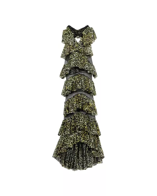 chinese dress ladies Blumarine Silk Butterfly Wing Maxi Dress – Sourced by Scottie main image 1