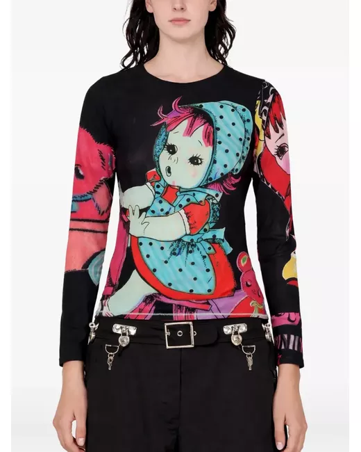 Chopova Lowena 長袖 Tシャツ イラストプリント ピンク Chopova Lowena