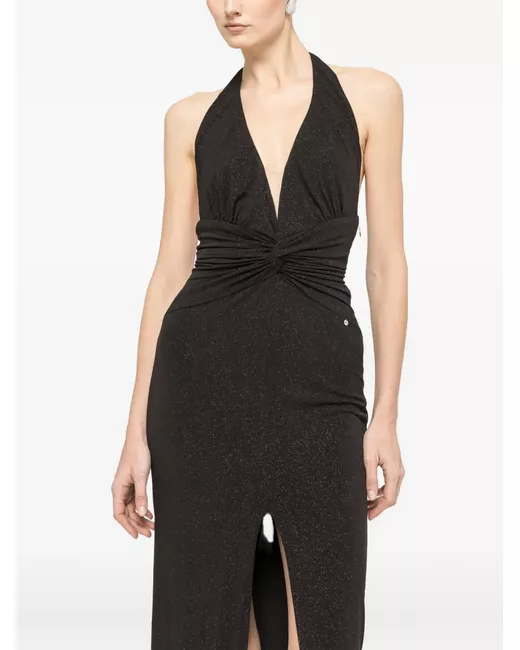 Nissa backless maxi dress in Black | Stylemi
