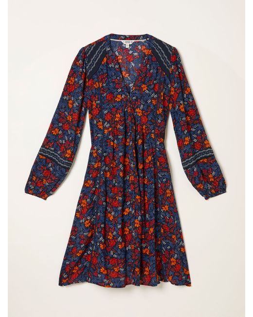 sachin and babi light blue dress FATFACE Joyce Print Maxi Dress