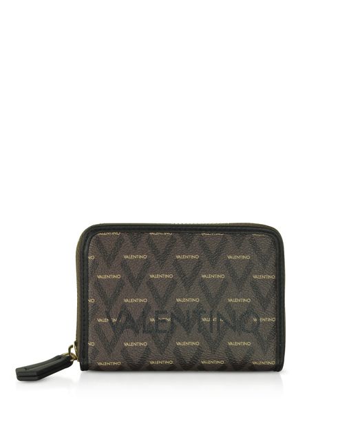 Valentino by Mario Valentino Black Liuto Signature Eco Leather Tote Bag at  FORZIERI