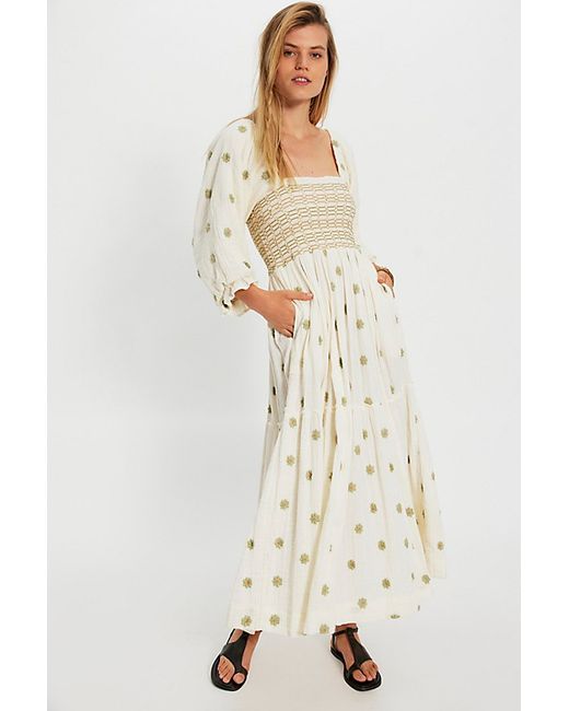 sachin and babi light blue dress Free People Women's Pretty Cozy Embroidered Maxi Dress Light Tan XS, $168  NWT
