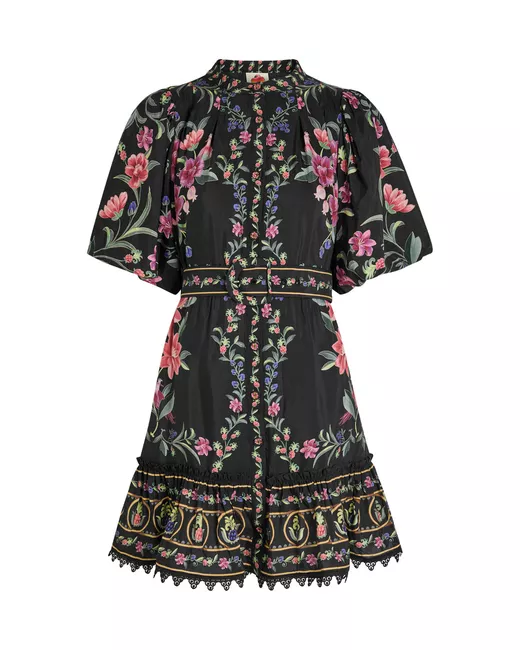 black loose mini dress Augusta Off the Shoulder Foldover Mini Dress • Shop American Threads Black / M main image 0