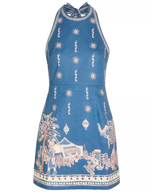 Alemais Oceane mini dress in Blue | Stylemi